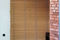 horizontal, wooden internal blinds